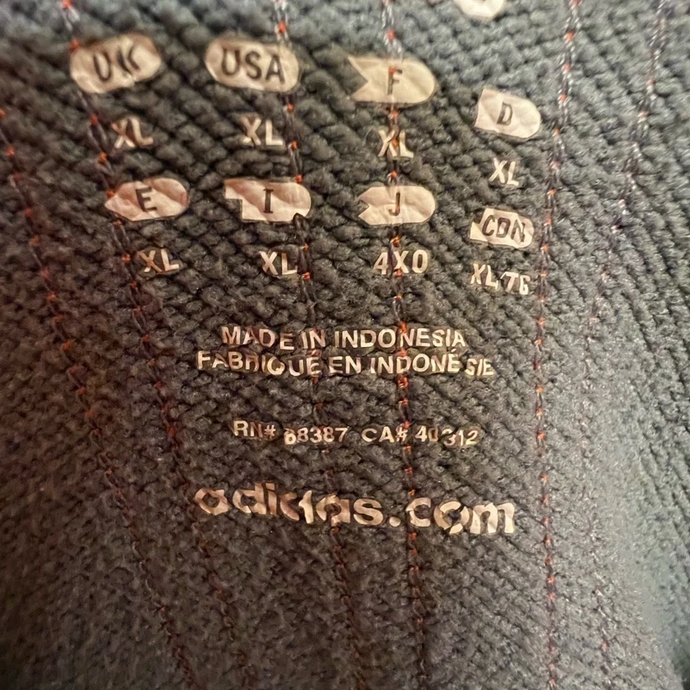 Mens Adidas Half Zip Sweatshirt Dry fit